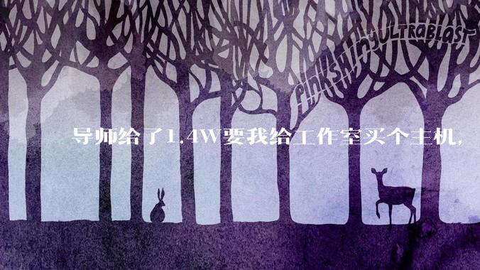 导师给了1.4W要我给工作室买个主机，是整机还是自己配？