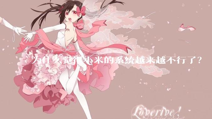 为什么觉得小米的系统越来越不行了？