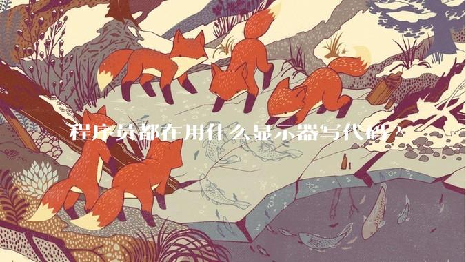 程序员都在用什么显示器写代码?